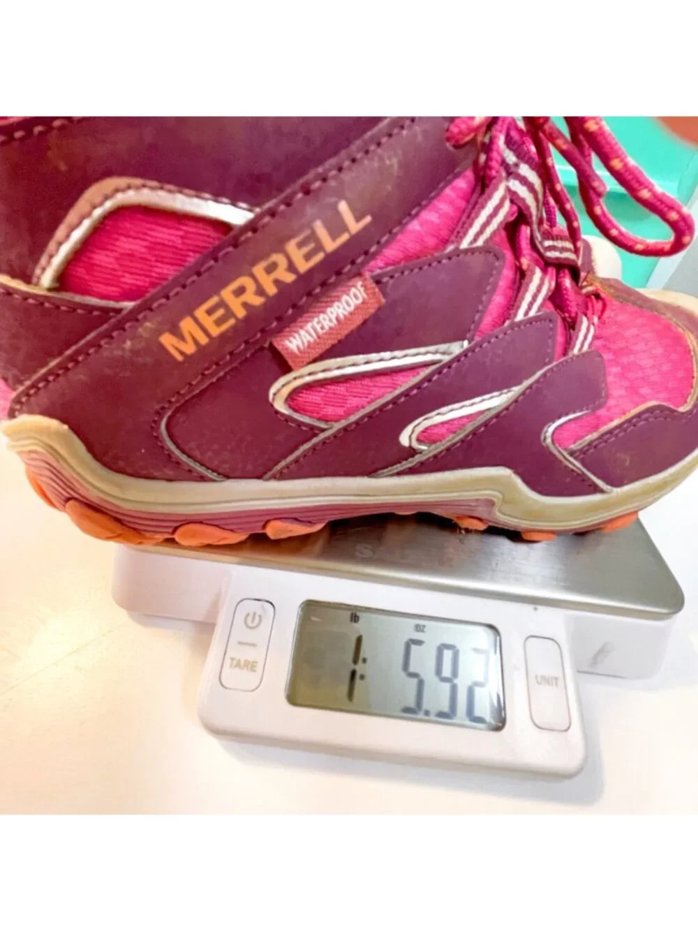 Merrell Kids' Chameleon Waterproof Hiking Boots, Size 2